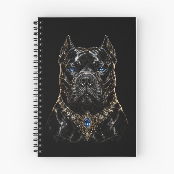 Item preview, Regal American Bully – Black & Gold Dog Portrait Art designed and sold by TheLumina.