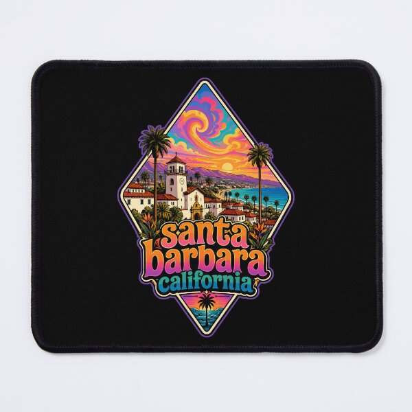 Item preview, Santa Barbara California USA Trippy Travel designed and sold by TomFrontierArt.