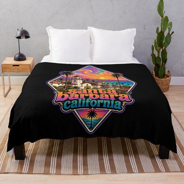 Item preview, Santa Barbara California USA Trippy Travel designed and sold by TomFrontierArt.