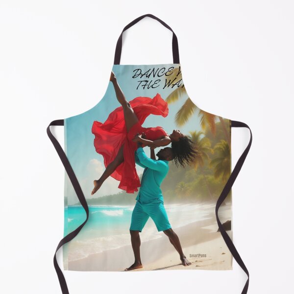 Item preview, Dance with the Waves – Tropical Acrobatic Bachata Couple, Romantic Beach Sunset Lift Portrait, Sensual Latin Dancers Apparel Poster designed and sold by SmartPuns.