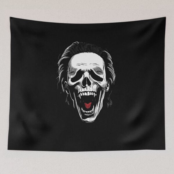 Item preview, Screaming Vampire Skull Gothic Graphic Art designed and sold by ERODED SELF.