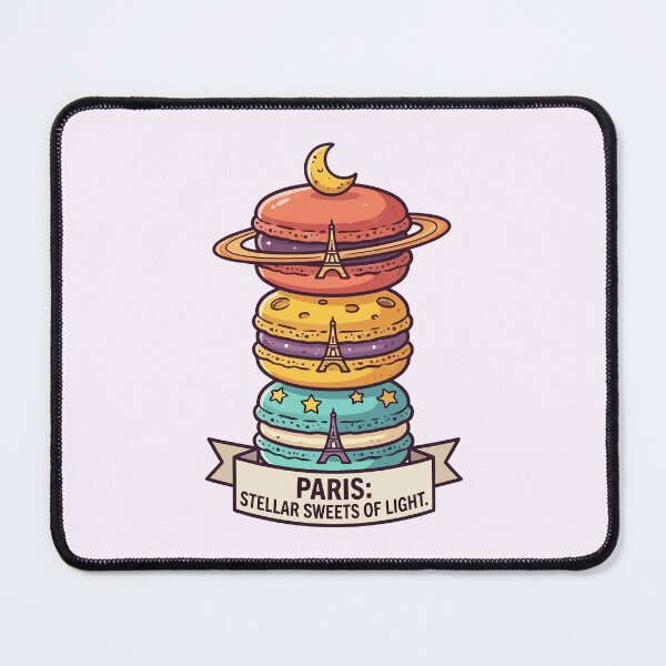 Item preview, Paris Stellar Sweets Of Light Macaron Eiffel Tower Astronomy designed and sold by Amir Faysal.