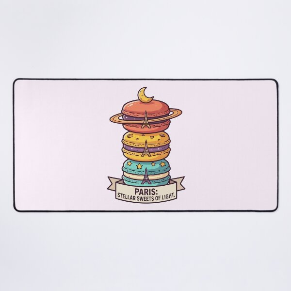 Item preview, Paris Stellar Sweets Of Light Macaron Eiffel Tower Astronomy designed and sold by Amir Faysal.