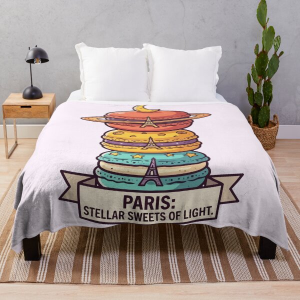 Item preview, Paris Stellar Sweets Of Light Macaron Eiffel Tower Astronomy designed and sold by Amir Faysal.