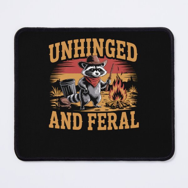 Item preview, Unhinged And Feral Funny Cowboy Raccoon designed and sold by borutawear.
