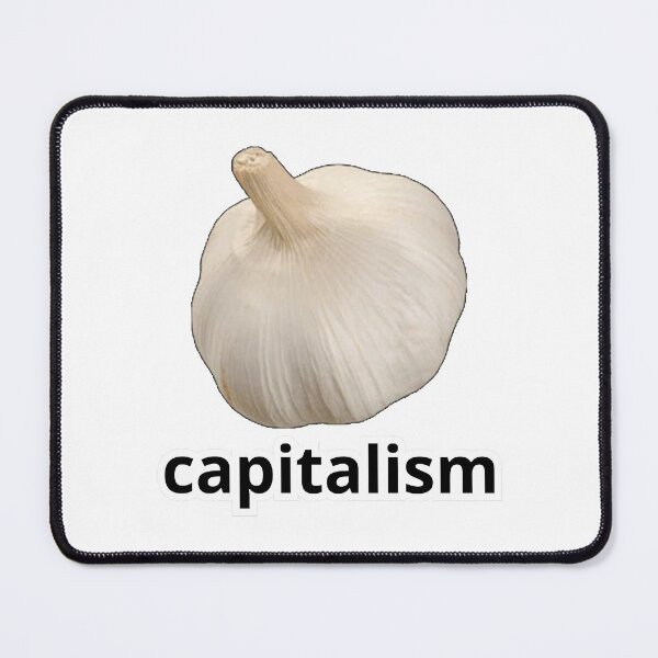 Item preview, Capitalism Garlic Funny Anti Capitalist Meme | Funny | Gen z Humor Sticker Ugly Design designed and sold by Maviartig.