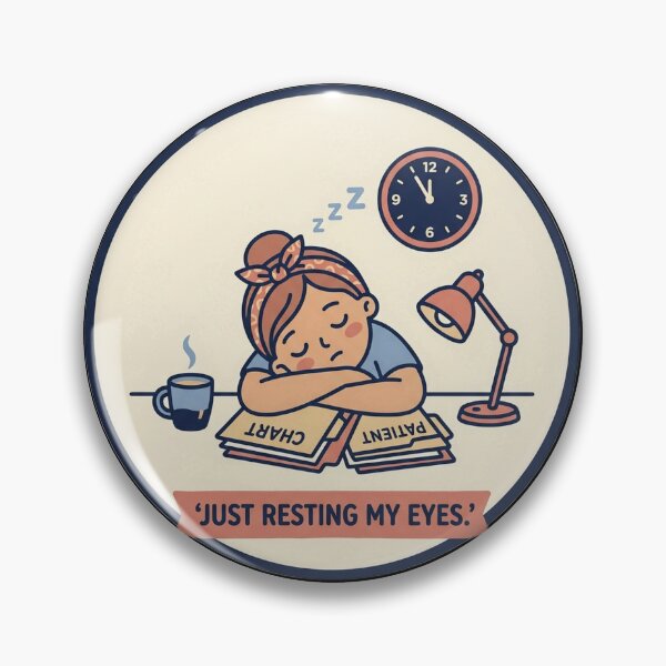 Item preview, Funny Nurse Shirt - Just Resting My Eyes - RN Gift designed and sold by Harlo.co.