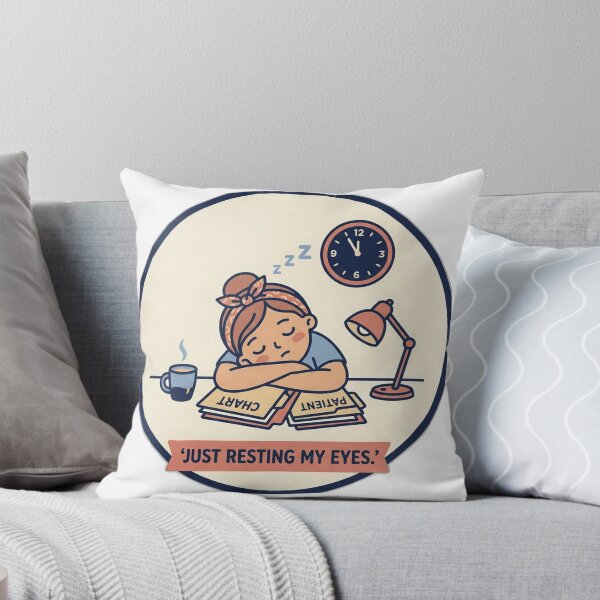 Item preview, Funny Nurse Shirt - Just Resting My Eyes - RN Gift designed and sold by Harlo.co.