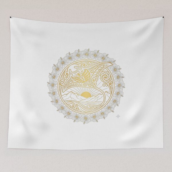 Item preview, Solar Manta Ray Hibiscus Wreath designed and sold by Hawaii26.