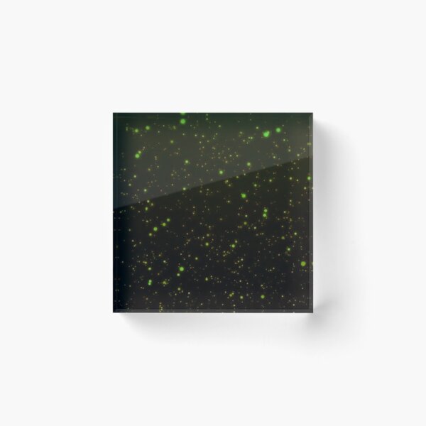 Artikelvorschau, Verschwommene, leuchtende orange und grüne Kugeln – magischer Glitzerhintergrund entworfen und verkauft von TheCosmicSignal.