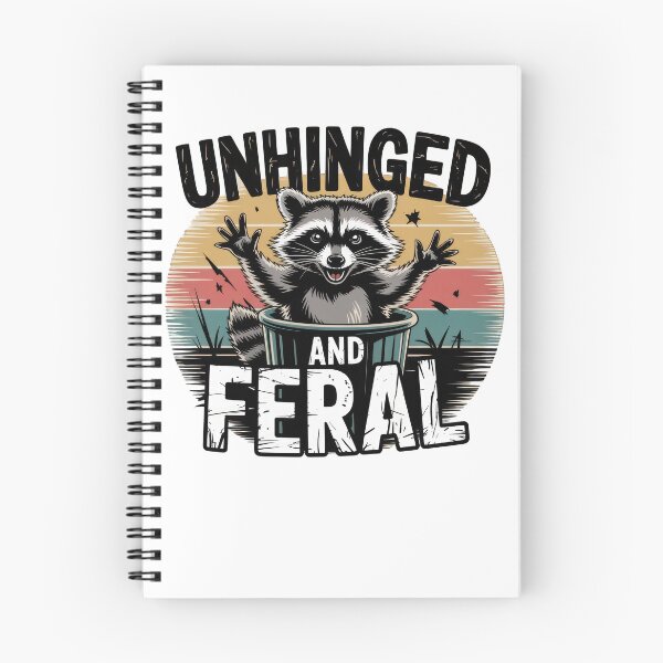 Item preview, Unhinged And Feral Funny Cute Raccoon designed and sold by borutawear.