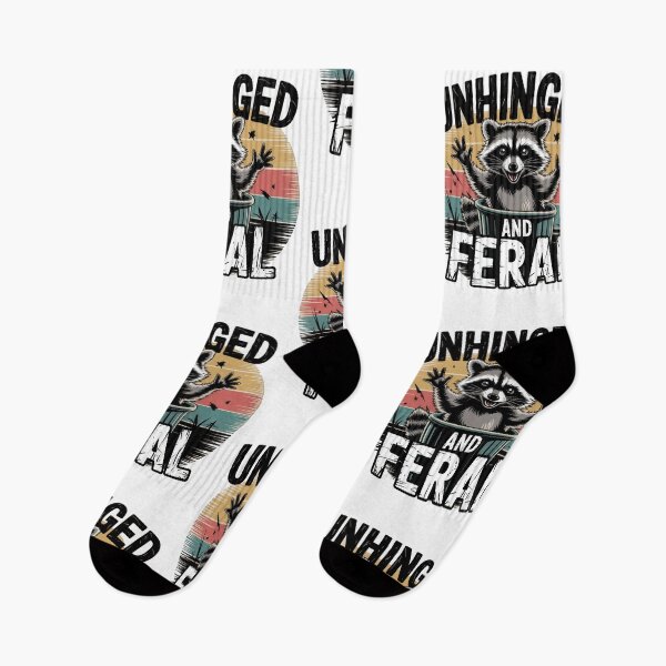 Item preview, Unhinged And Feral Funny Cute Raccoon designed and sold by borutawear.