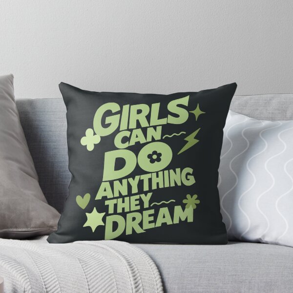 Item preview, Girls can do anything they dream - Green designed and sold by Gemini-SA.