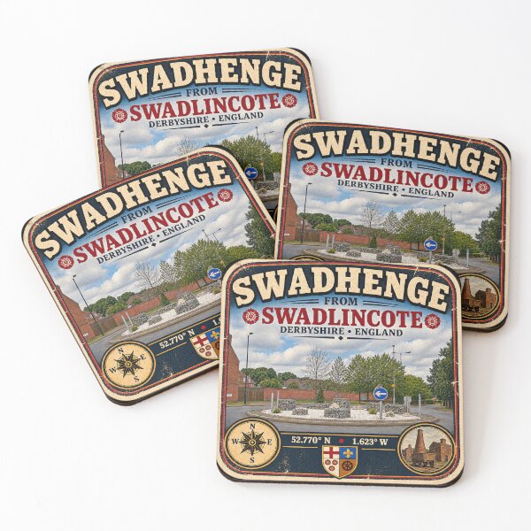 Item preview, Swadhenge Swadlincote Vintage Travel Sticker | Derbyshire England designed and sold by naturalsurvival.