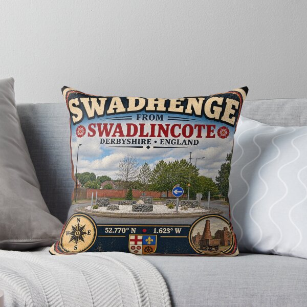 Item preview, Swadhenge Swadlincote Vintage Travel Sticker | Derbyshire England designed and sold by naturalsurvival.
