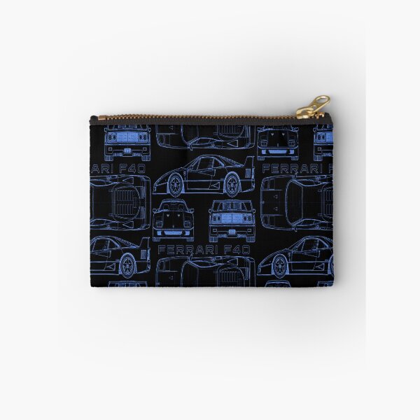 Item preview, Ferrari F40 Technical Blueprint – Blue Line Art designed and sold by jubileuuu.