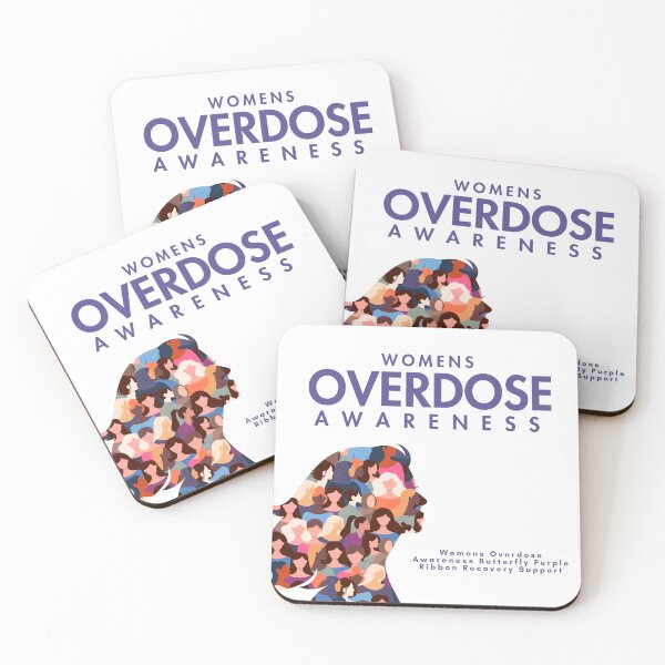Item preview, Womens Overdose Awareness Butterfly Purple Ribbon Recovery Support designed and sold by AYMAN-NIDAM.