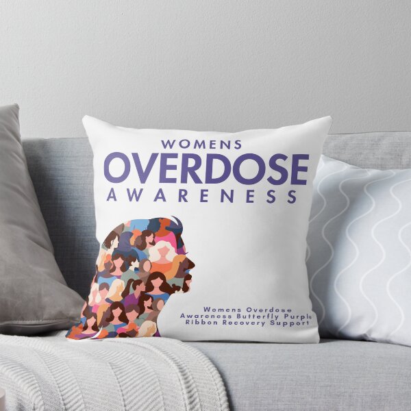 Item preview, Womens Overdose Awareness Butterfly Purple Ribbon Recovery Support designed and sold by AYMAN-NIDAM.