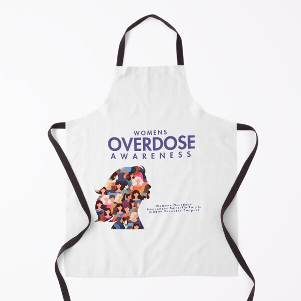 Item preview, Womens Overdose Awareness Butterfly Purple Ribbon Recovery Support designed and sold by AYMAN-NIDAM.