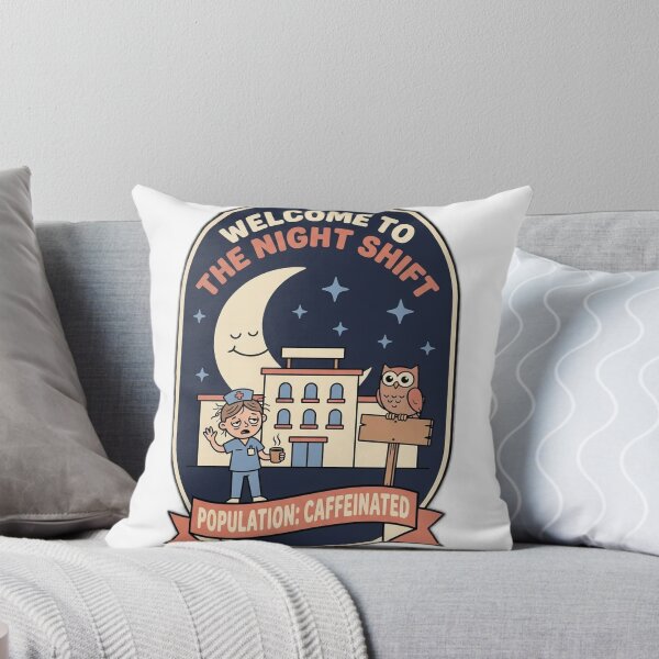 Item preview, Retro Nurse Shirt - Welcome To The Night Shift - Gift designed and sold by Harlo.co.