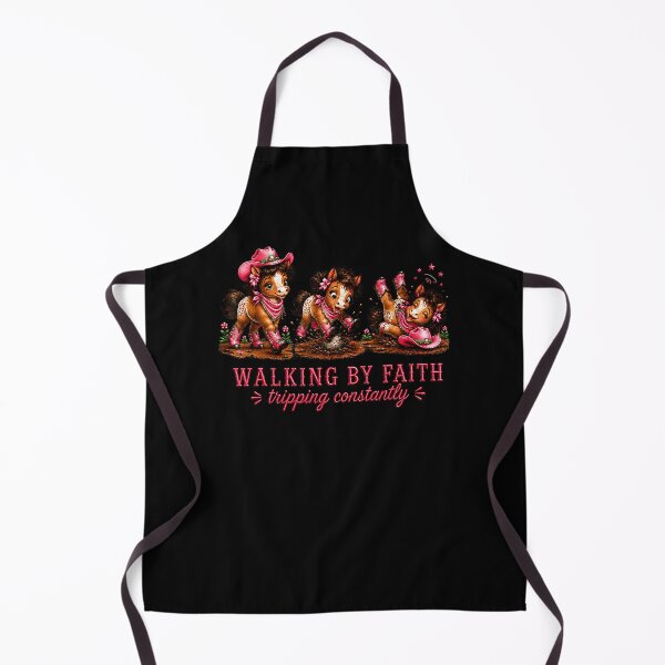 Item preview, Walking By Faith Tripping Constantly Western Horse Christian designed and sold by Lhwatsrdina.