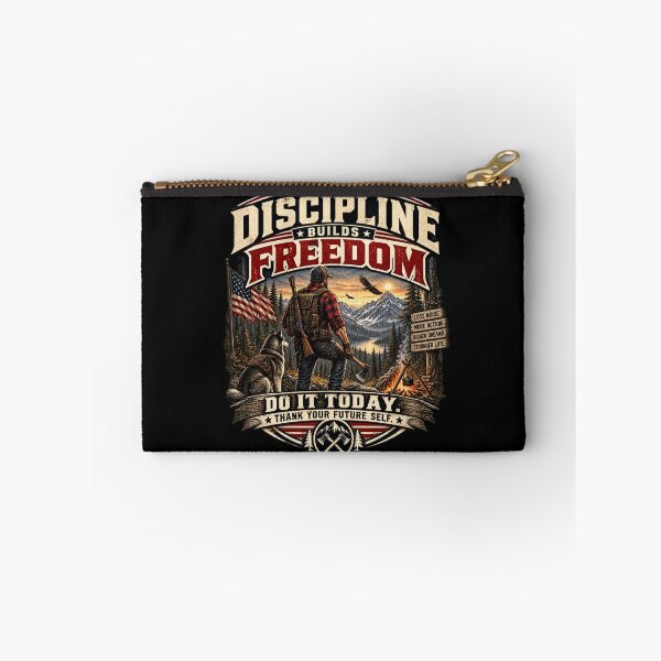 Item preview, Discipline Builds Freedom - Vintage Outdoor American Motivation Design designed and sold by DomKo10.