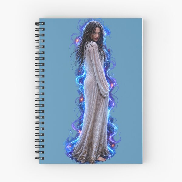 Item preview, Rainy Ghost Girl with Electric Blue Aura designed and sold by OneStepFromArt.