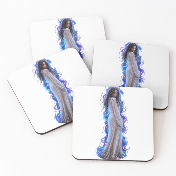 Item preview, Rainy Ghost Girl with Electric Blue Aura designed and sold by OneStepFromArt.