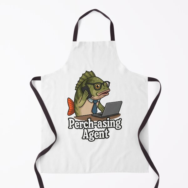 Item preview, Perch-asing Agent | Funny Business Fish Sticker for Office Humor & Work Gifts designed and sold by TeeCraftTeeCo.