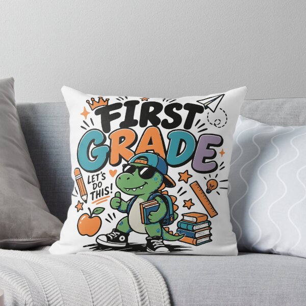 Item preview, First Grade T-Shirt | Cute Dinosaur First Day of School Kids Shirt designed and sold by Sunday.Supply.