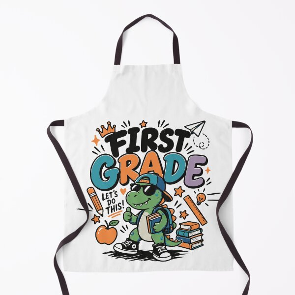 Item preview, First Grade T-Shirt | Cute Dinosaur First Day of School Kids Shirt designed and sold by Sunday.Supply.