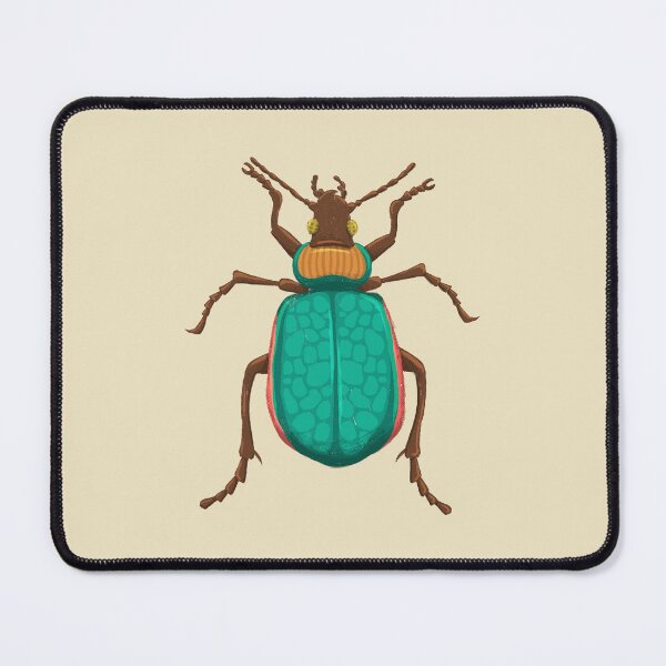 Item preview, Vintage Botanical Teal Beetle Bug Illustration designed and sold by Cecelia Hotzler.