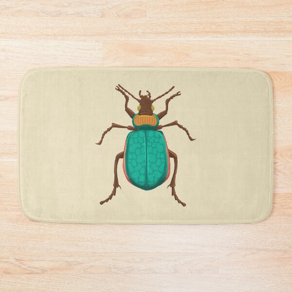 Item preview, Vintage Botanical Teal Beetle Bug Illustration designed and sold by Cecelia Hotzler.