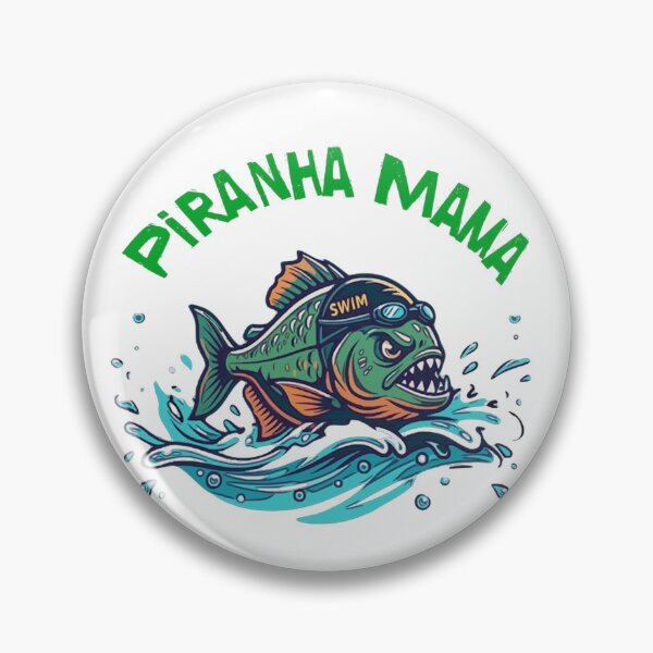 Item preview, Piranha Mama Swim Team design designed and sold by spinningvisions.