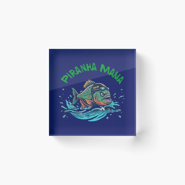 Item preview, Piranha Mama Swim Team design designed and sold by spinningvisions.