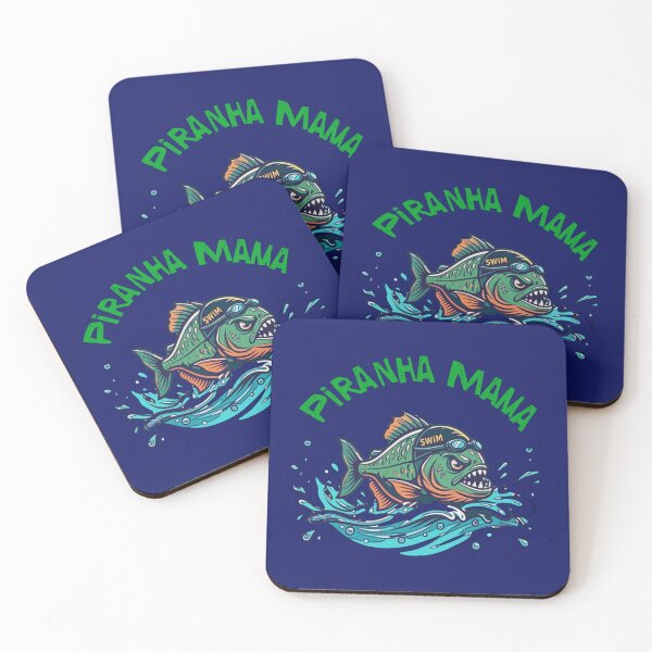 Item preview, Piranha Mama Swim Team design designed and sold by spinningvisions.