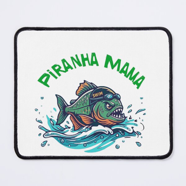 Item preview, Piranha Mama Swim Team design designed and sold by spinningvisions.
