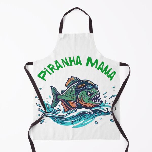 Item preview, Piranha Mama Swim Team design designed and sold by spinningvisions.
