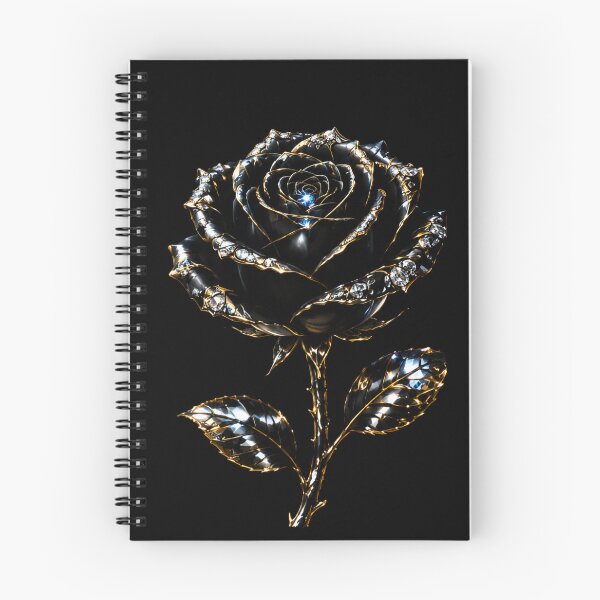 Item preview, Regal Black Rose – Black & Gold Gothic Floral Art designed and sold by TheLumina.