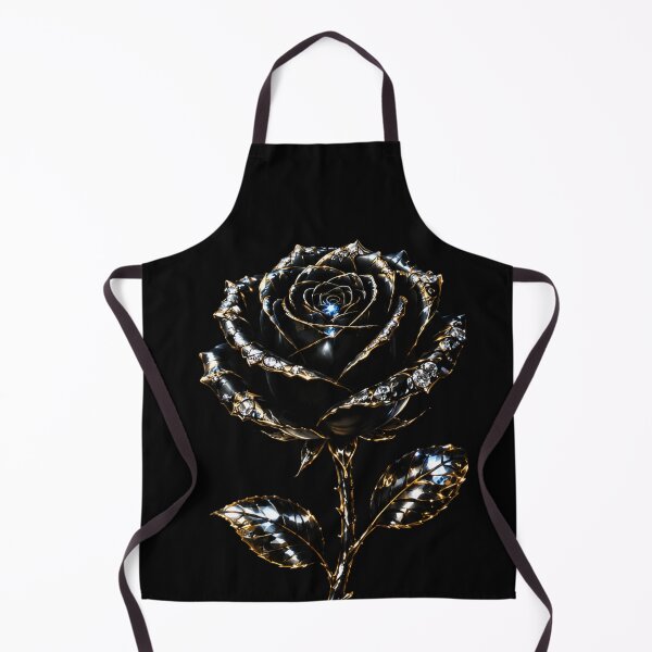 Item preview, Regal Black Rose – Black & Gold Gothic Floral Art designed and sold by TheLumina.