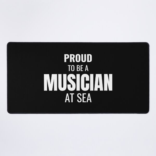 Item preview, Proud to be a Musician at Sea (White) designed and sold by ShipCrewNation.