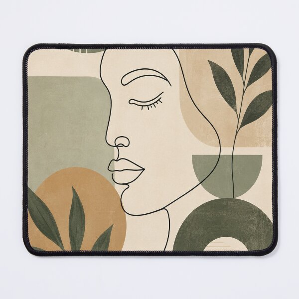 Item preview, Minimalist Abstract Face Line & Geometry designed and sold by teemix.