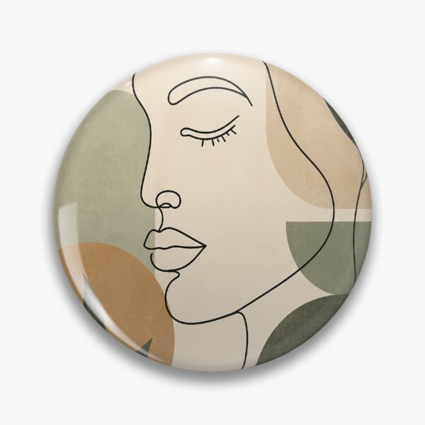 Item preview, Minimalist Abstract Face Line & Geometry designed and sold by teemix.