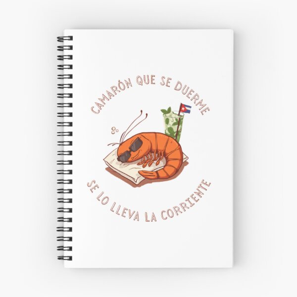 Item preview, T-shirt "The shrimp that falls asleep" proverb designed and sold by A lo Cubano Designs .