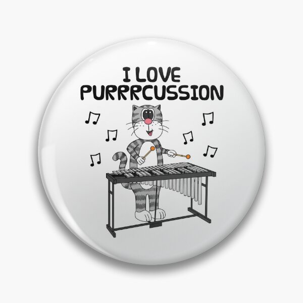 Item preview, Cat Playing Vibraphone, I Love Purrrcussion, Percussionist Funny designed and sold by doodlerob.