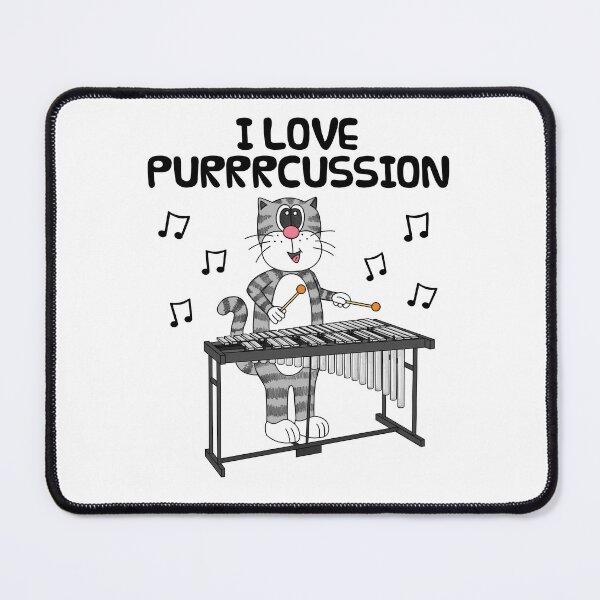 Item preview, Cat Playing Vibraphone, I Love Purrrcussion, Percussionist Funny designed and sold by doodlerob.