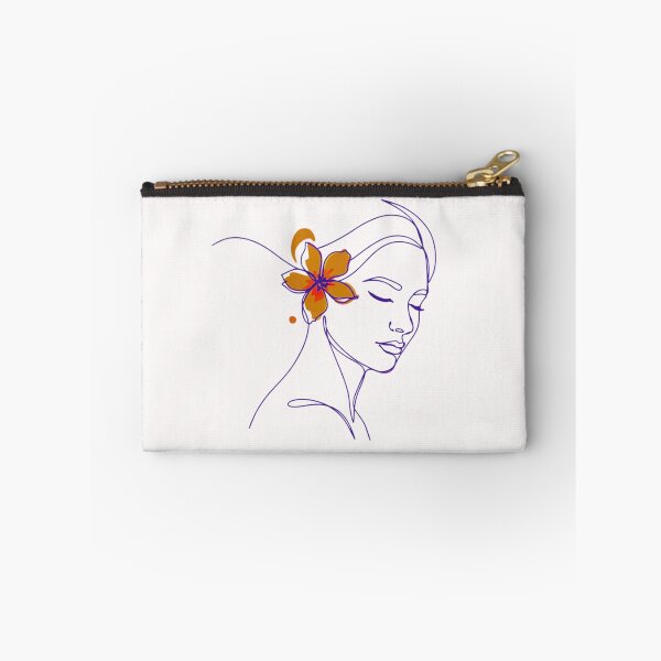 Item preview, Orange Flower Girl Line Drawing designed and sold by Tom-Apex-Art.