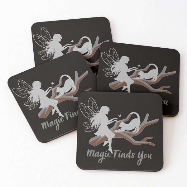 Item preview, Magic Finds You – Enchanted Fairy and Cat designed and sold by Tadeusz1.