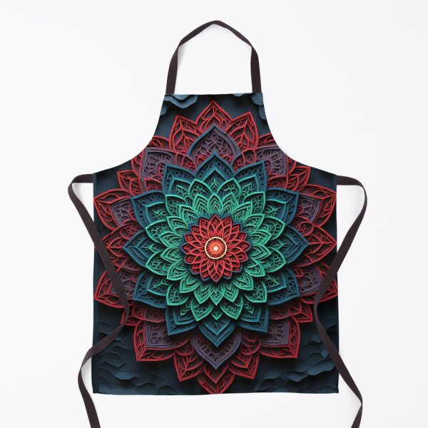 Item preview, A colorful, multi-layered mandala flower in 3D style. designed and sold by Mianku | Für das Leben.