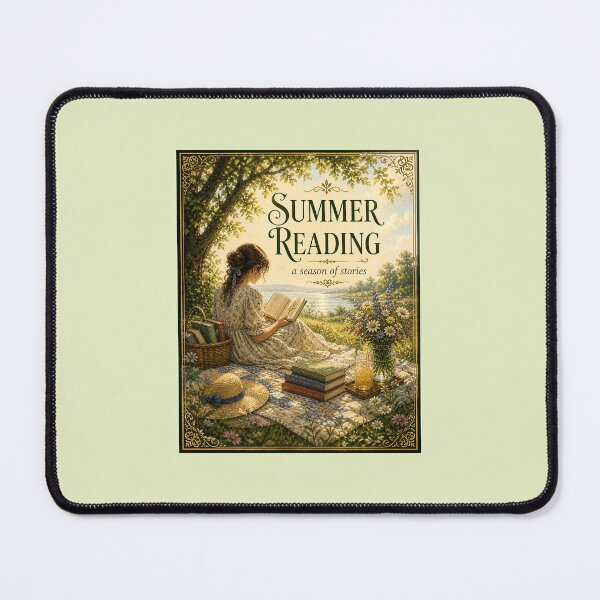 Item preview, Summer Reading A Season of Stories Cozy Book Lover Art Print Picnic Reading Scene designed and sold by Novel Works Studio.